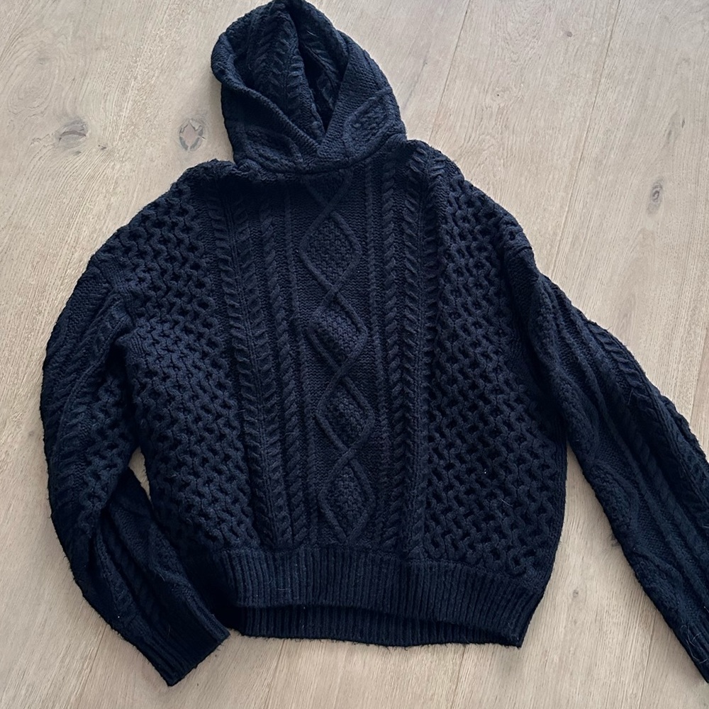 ESSENTIALS FEAR OF GOD Sweater Black Oversized Hoodie